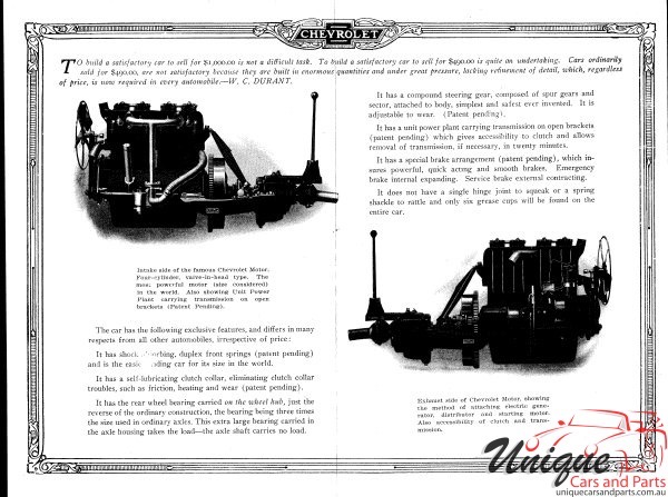 1916 Chevrolet 490 Brochure Page 1
